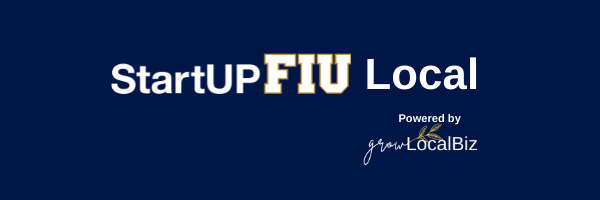 StartUpFIU Local logo in navy blue.
